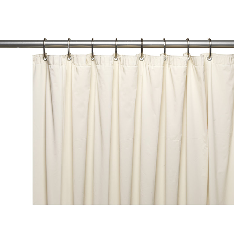 Doublure de rideau de douche simple Dareios PEVA, Ivoire, H 84 po x l 72 po