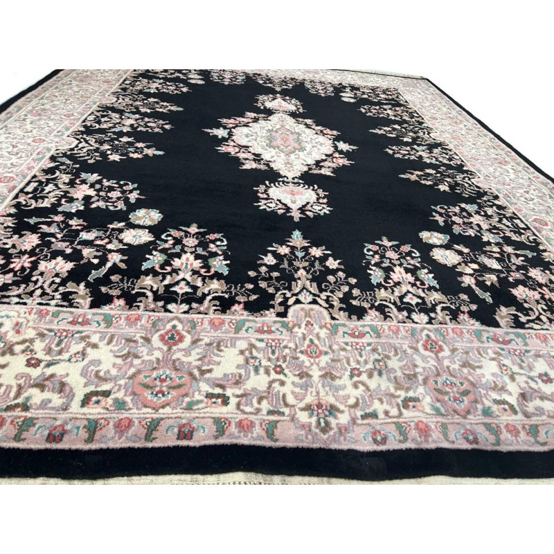 Oriental Area Rug in Black