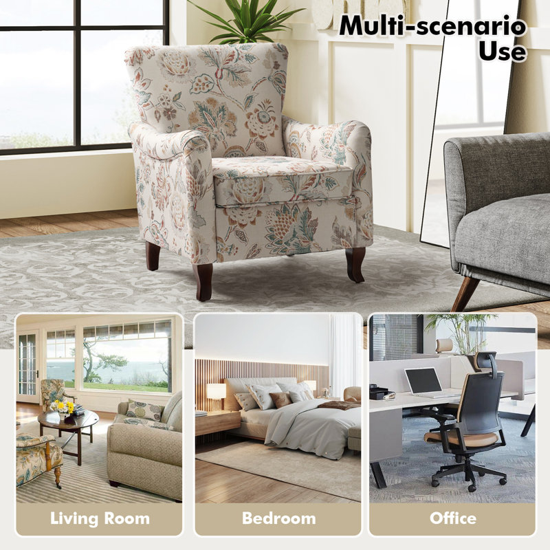 Cookson Upholstered Armchair, Jeacobean