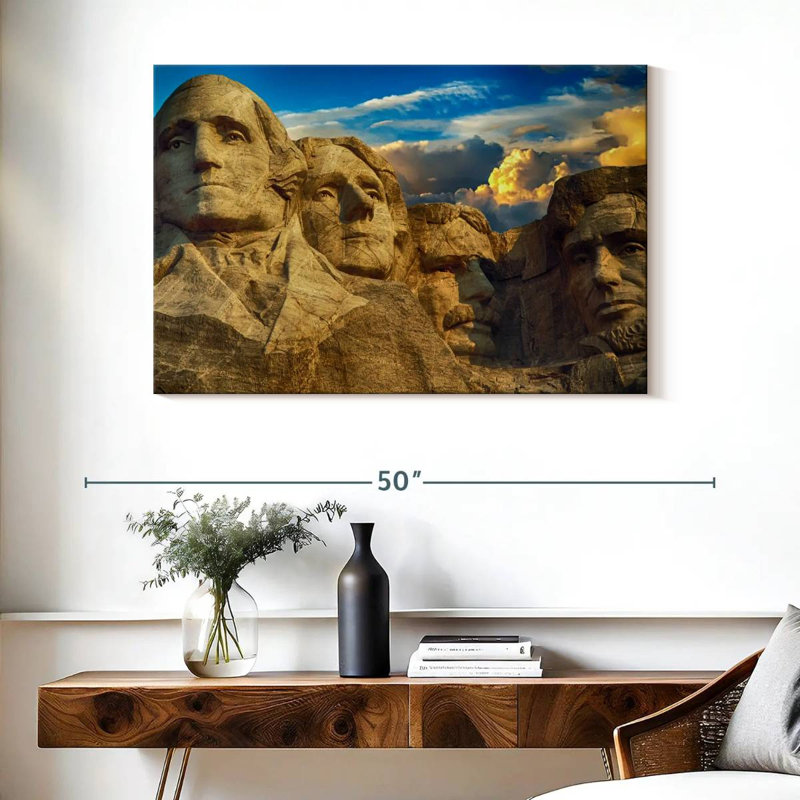 Lilie Iconic Mount Rushmore Monument, 26" H x 39" W