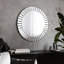 Miroir mural rond en biseau moderne Meira