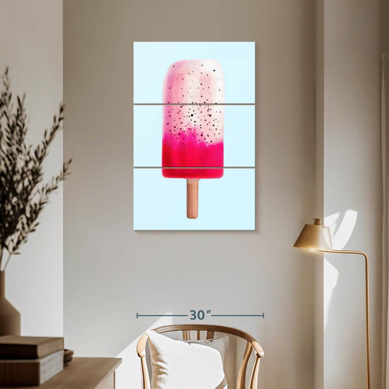Yarlin Dragon Fruit Popsicle, 57" H x 36" W