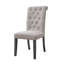 Ensemble de 2 chaises d'appoint en lin Yabeina