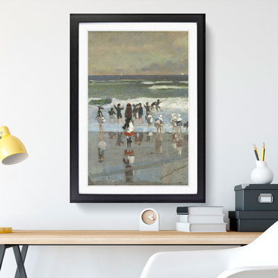Beach Scene by Winslow Homer - Picture Frame Painting