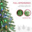 Arbre de Noël artificiel haute 6 pi avec 442 branches, 175 lumières DEL blanc chaud ou coloré, base en acier