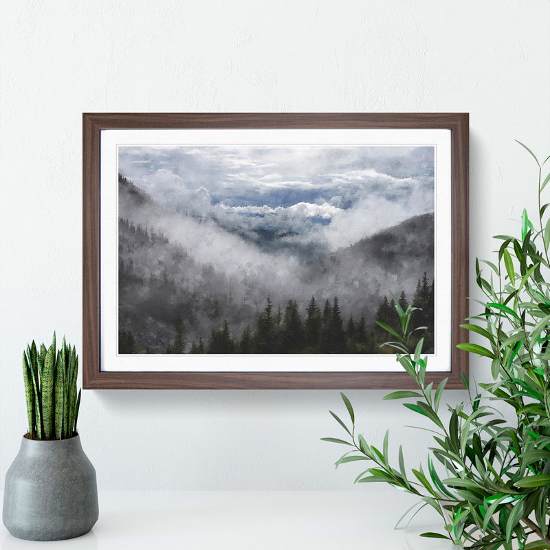 Fire Tree Forest Vol.2 - Framed Print, Walnut Framed, 48cm H x 65cm W x 2cm D