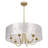 24" 6-Light Capiz Shell Drum Chandelier