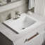 Lavabo de salle de bain rectangulaire encastré en porcelaine vitreuse avec trop-plein Archer®-19195597-10940425