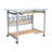 Glass Top Metal Base Computer Desk
