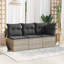 Chaise de jardin PE rotin, acier thermolaqué simple modulaire-113144506-113144505-113144462