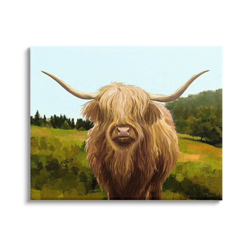 Art mural sur toile Highland, H 16 po x l 20 po x P 1,5 po