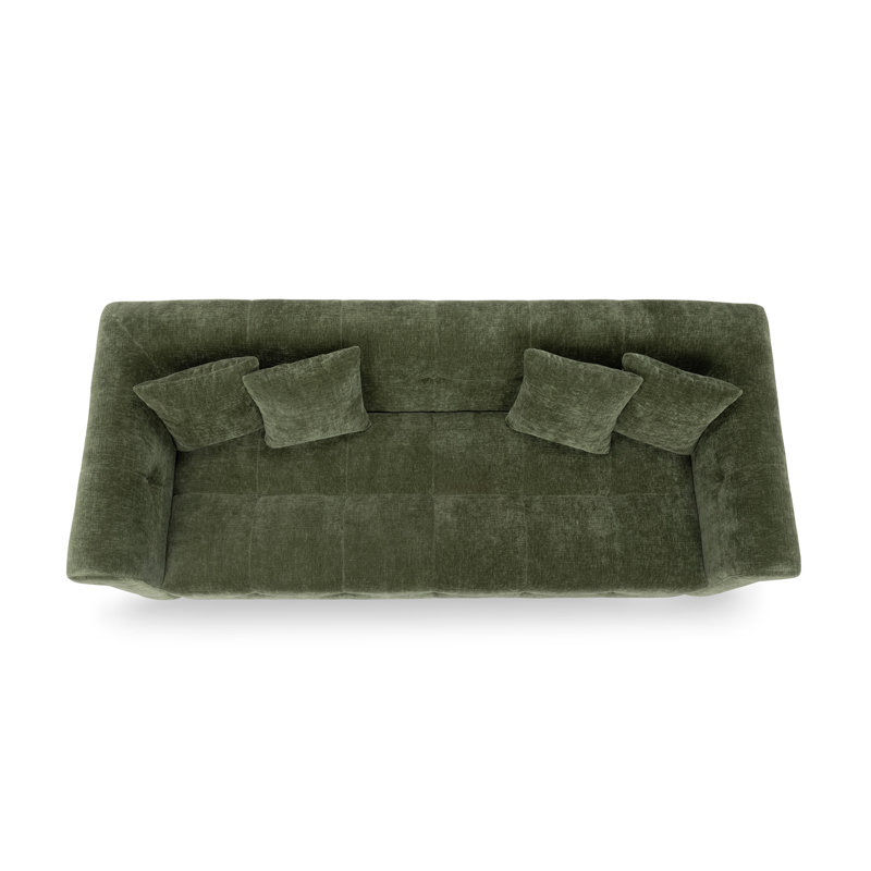 Tuxedo Sofa, Taupe, Green