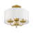 Sampson Linen Blend Semi Flush Mount-105759655