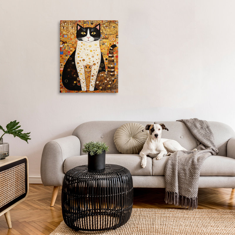 «Mosaic Style Cats» par RB, H 40 po x l 30 po