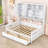 Wooden Daybed with Shelves and 2 Drawers-1443420143-1443420129