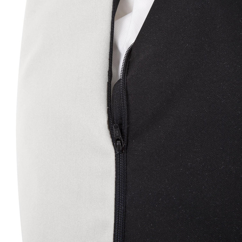 Pouf d'extérieur Kertis, mousse paysage marin, Blanc