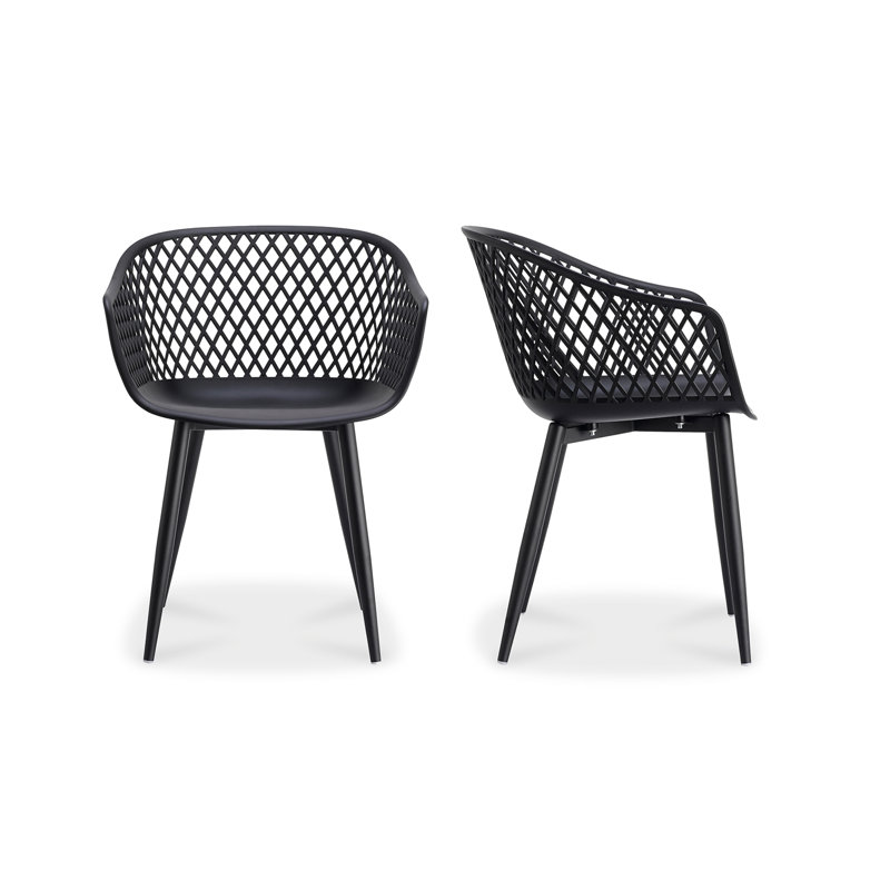 Piazza Patio Dining Chair, Black