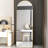 Oversized Gold Frame Arched Wall Mirror, 64.9" X 23.2", For Bathroom And Bedroom Decor Full Body 64.9 Inches Tall 23.2 Wide,
