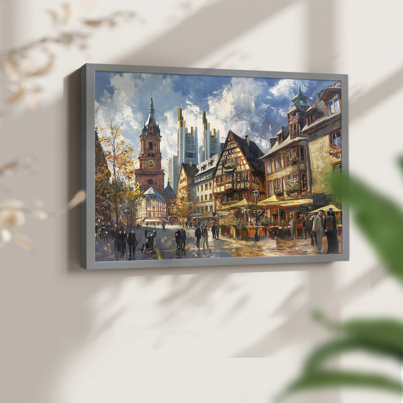 Landscape Series-CLXX -Framed Print - Restickable, 22" H x 28" W, Gray