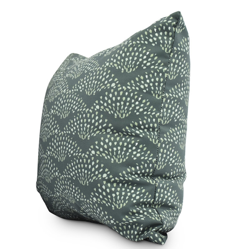 Housse et insert de coussin extérieur carré Fickle Florals, H 20 po x l 20 po, Vert