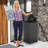 Plastic Handle Trash Can - 31 Gallons