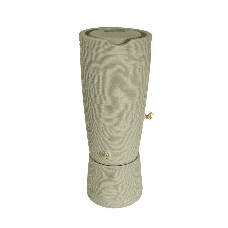 Baril de pluie 50 gallons Impressions Stone, Grès