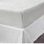 Drap-housse en lin blanc