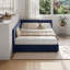 Reversible L-Shape Upholstered Platform Bed With Velvet Fabric Design-1024721418-1024721414