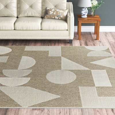 Tapis intérieur / extérieur beige / crème Vela