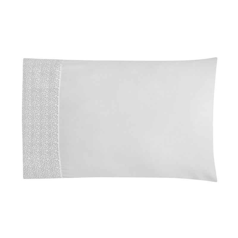 Pearls 100% Cotton Sateen pillowcases (pack 2 un), white-white, King