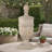 Chester Finial Tabletop Decor, Whitewashed Beige Polyresin, 22 Inch