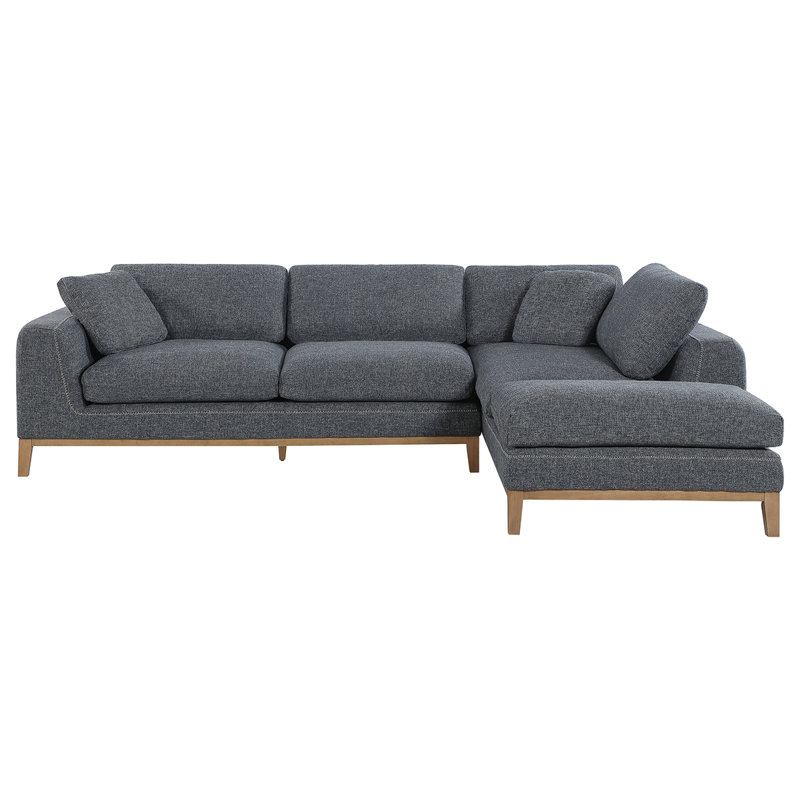 Canapé modulaire en L Harlan avec coussins Harlan