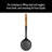 31 cm Silicone Skimming Ladle, Black
