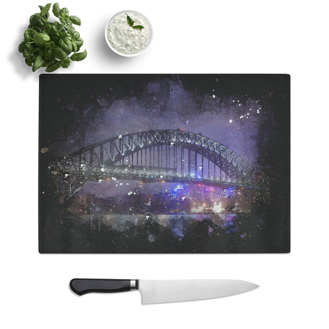 Harbour Bridge in Sydney Paint Splash Chopping Board