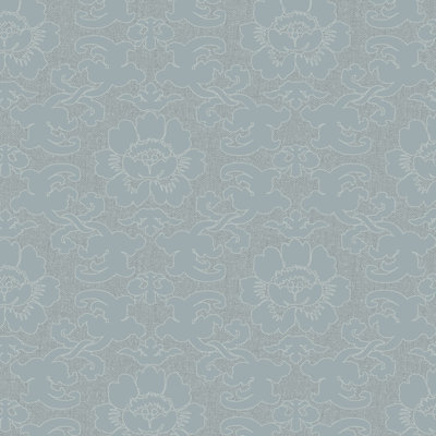 Papier peint Silky Poppy - Faded Denim