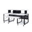 Bureau de musique rectangulaire 71,6 po avec plateau pour clavier Mehraan-1925300629