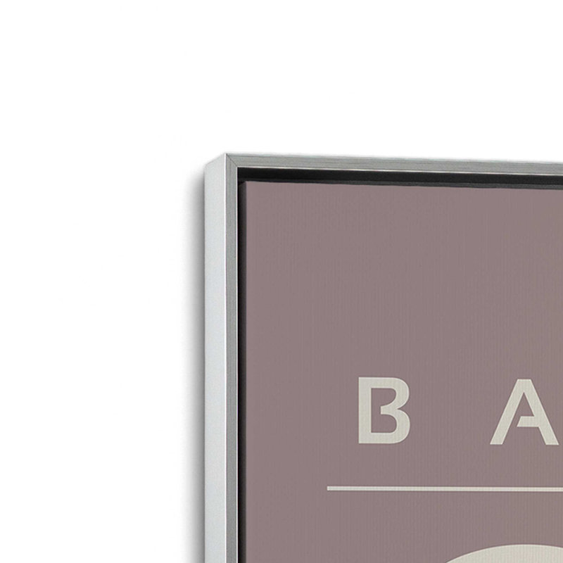 «Midnight Retro Bauhaus», reproduction sur toile encadrée, H 36,75 po x l 24,75 po, Taupe / beige