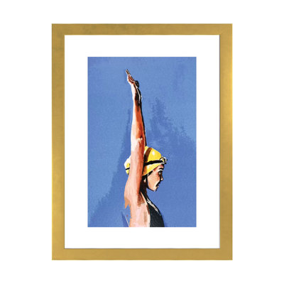 " In Coming The Swimmer " by EdsWatercolours