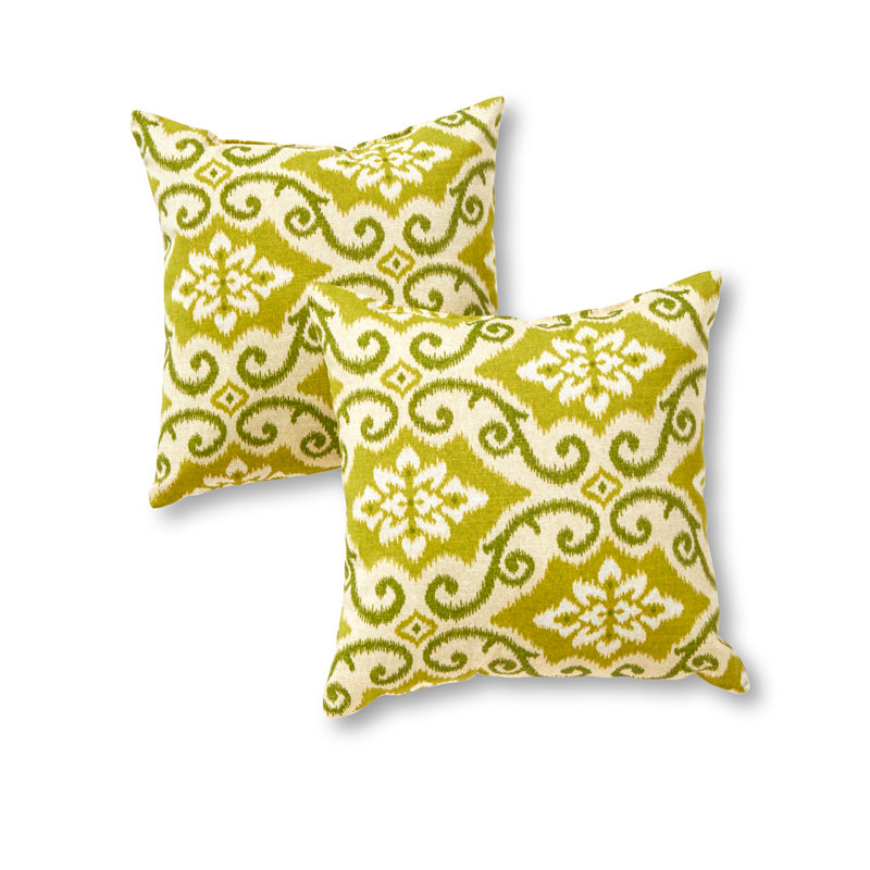 Housse de coussin d'extérieur carré Covington, Vert