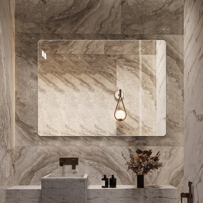 36x30 Inch Frameless Bathroom Mirror