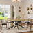 Rectangle Dining Room Table, 59.1''-78.7'' Extendable Dining Table For 6-8 Person With Hidden Storage-114286527