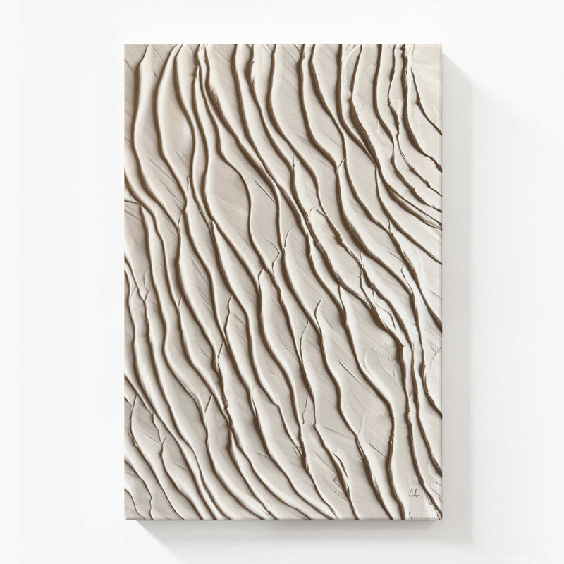 Wave Formations III, Toile tendue, H 60 po x l 40 po x P 1,25 po
