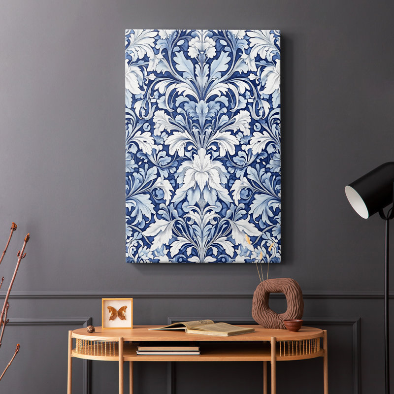 WM MORRIS Series DCXXI  -Premium Gallery Wrapped Canvas -Ready to Hang, H 18 po x l 12 po