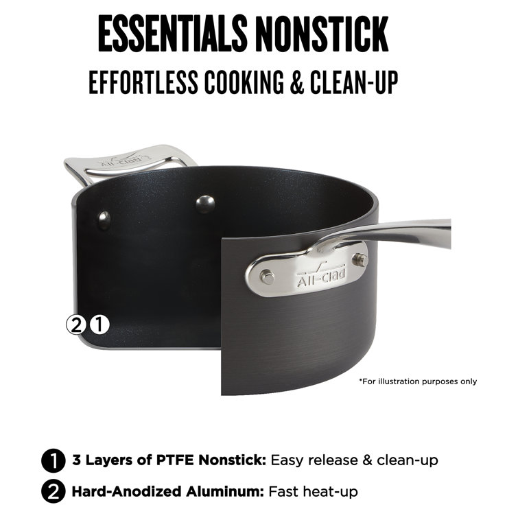 All-Clad Essentials Nonstick Stacking Grill and Griddle Set