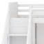 Lit superposé moderne avec escalier de rangement, garde-robe, ports USB et éclairage DEL-854062145