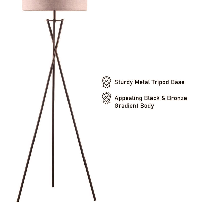 Thehan 65" Crossed Tripod Floor Lamp