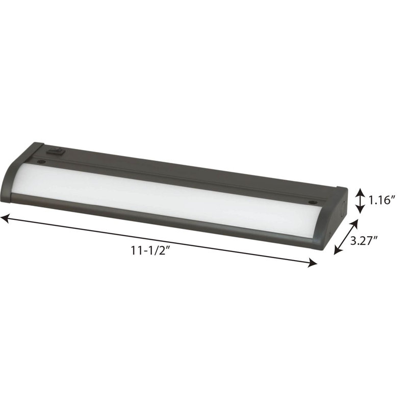 Réglette lumineuse pour dessous de meuble DEL, Bronze antique