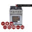 24 in. 2.5 cu. ft. Propane Gas Range and Convection Oven in Stainless Steel with True Simmer Burners-811242988