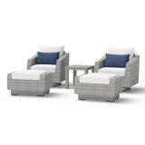 Cannes 5 Piece Club Seating Group with Cushions