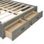 Base de lit plateforme en bois avec 6 tiroirs de rangement Delano-125285653-125285652